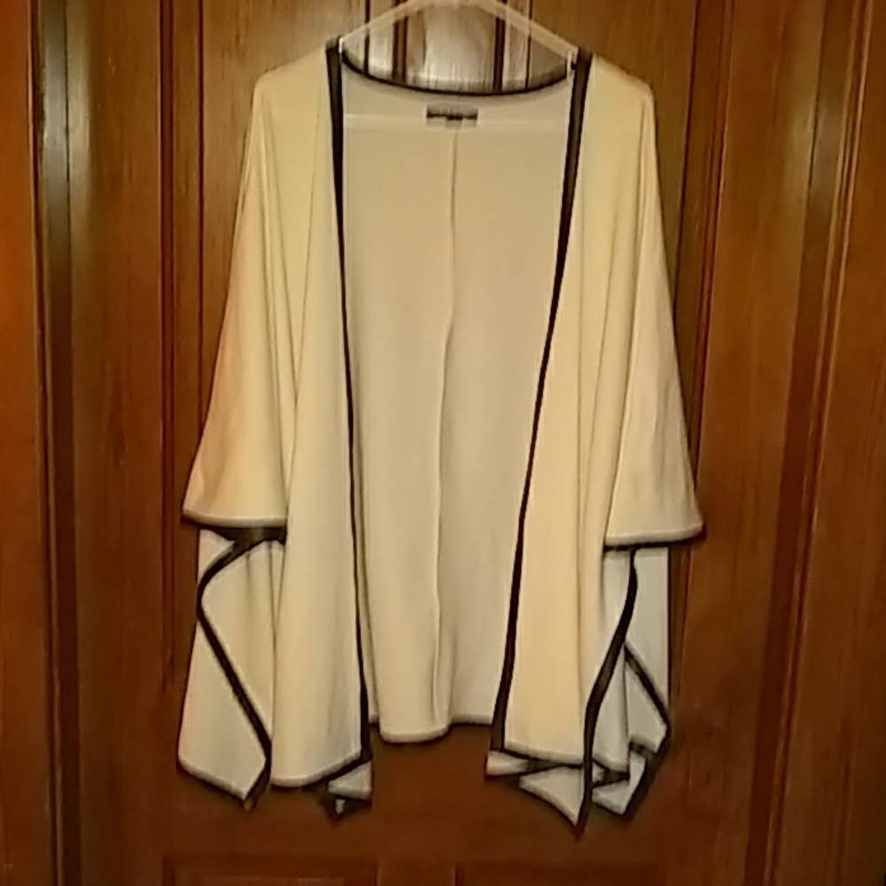 +PLUS moda open poncho